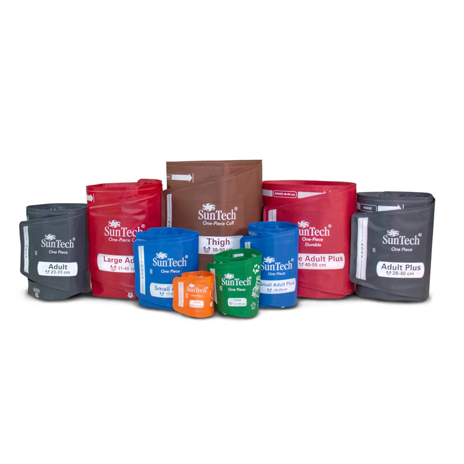 SunTech One Piece Durable Cuff, Single Tube, Male Quick Connect Box 5 (Different Sizes)