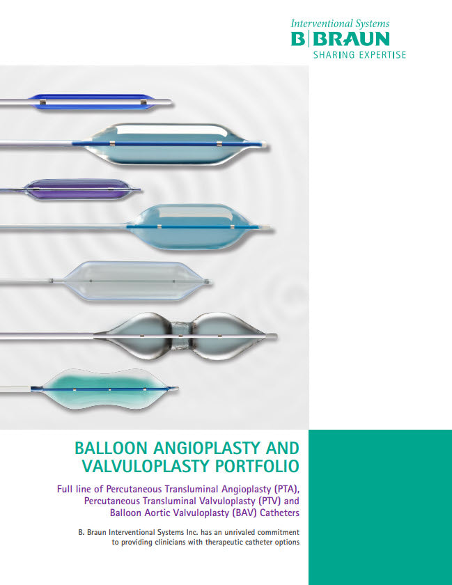 Percutaneous Transluminal Angioplasty (PTA), Percutaneous Transluminal Valvuloplasty (PTV) and (BAV) Balloon Aortic Valvuloplasty Catheters Catalog