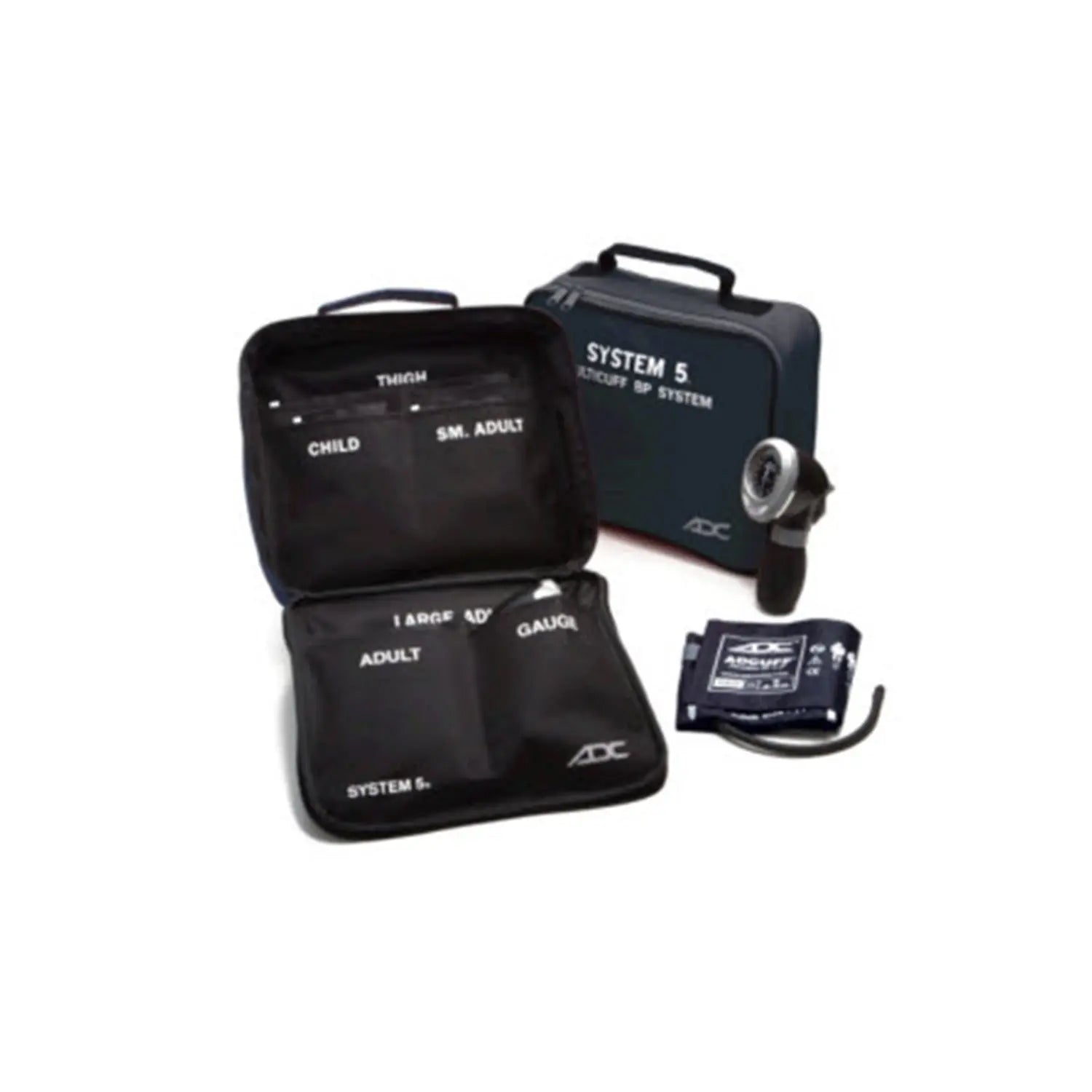 ADC 740-N System 5 Portable 5 Cuff Sphyg, Navy