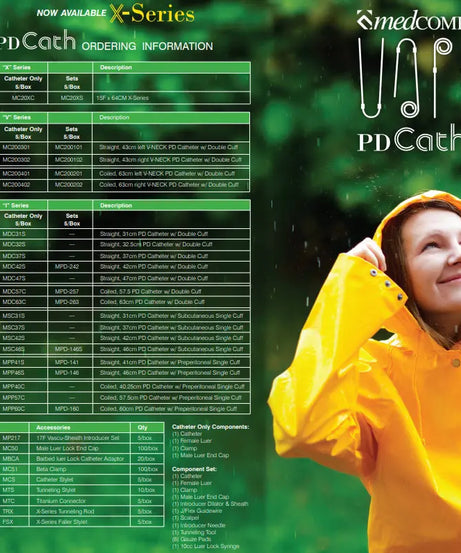 medCOMP Peritoneal Dialysis Catheters X, V , I Series (Catalog)